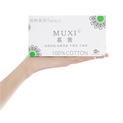 Wash Towel 80 piece cotton Authentic Muxi Disposable 100% Cotton Wash Towel Cleansing towel Extractable beauty towel No added Wash Towel 80 piece cotton Authentic Muxi Disposable 100% Cotton Wash Towel Cleansing towel Extractable beauty towel No added