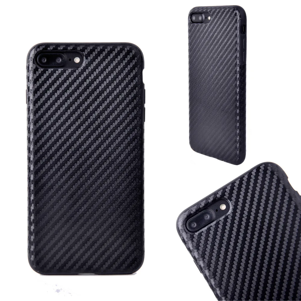 Měkké TPU karbonové vlákno kryt pro iPhone 6 6s plus telefonní pouzdra pro iPhoneX 7 8 pouzdro PU kožené pouzdro pro Samsung Note8 S8 S8 Plus