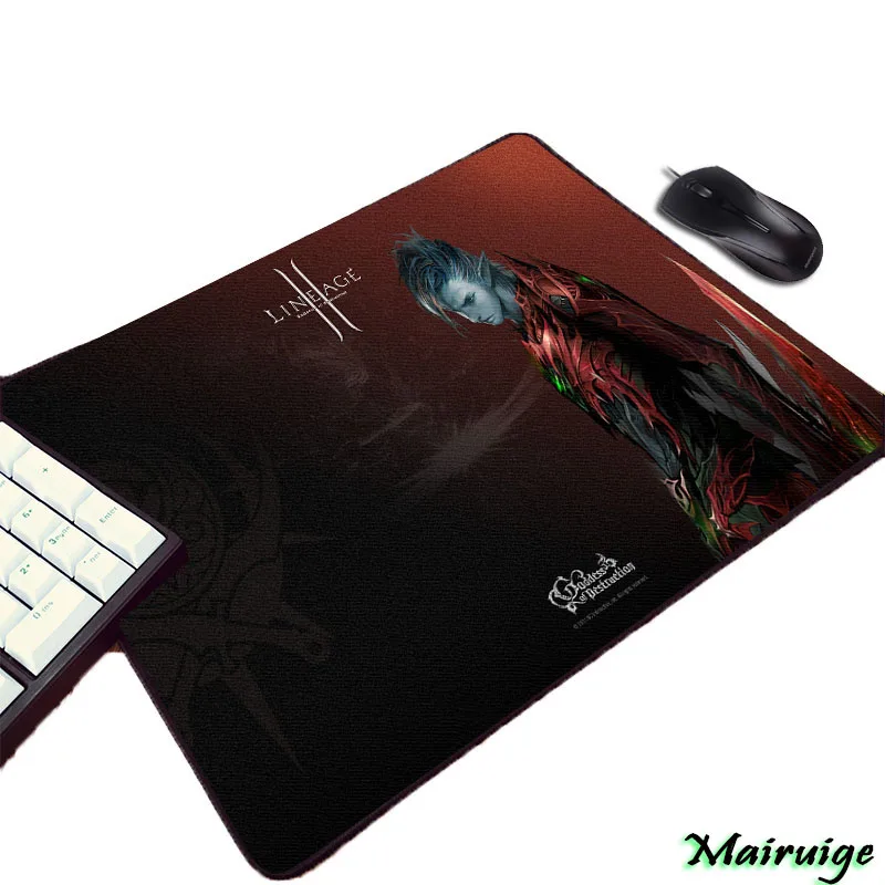 Mairuige So Beautuful Cool HD Wallpaper Pattern Print Lineage 2 Video Game Diy Pc Computer Gaming Mouse Pad for Decorate Desktop
