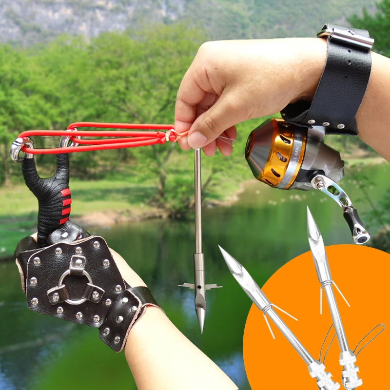 

Fishing Gadget 4 Pcs Dart Accessory Catapult Dart Arrowheads Mini Fishing Broadheads Durable Refillable Fish Tool Fish float