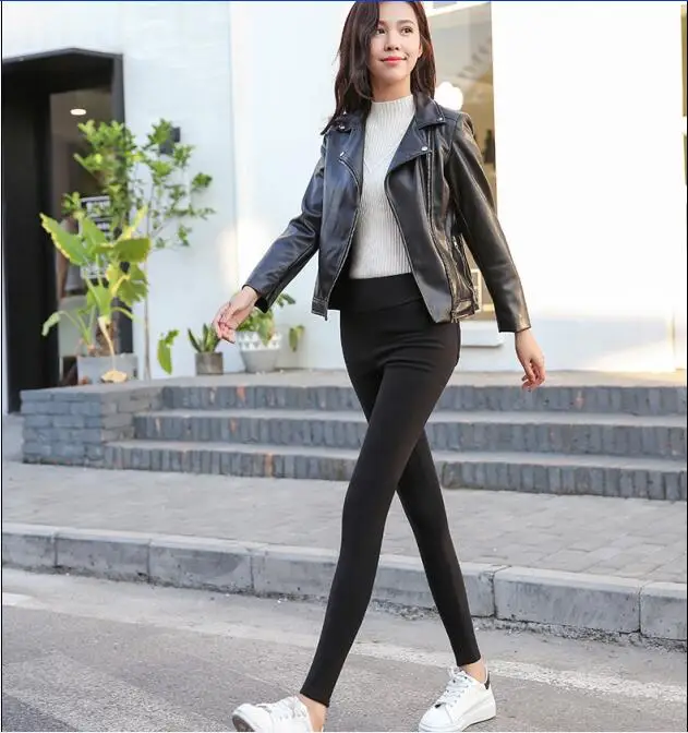 Hot sale! 2019 Autumn winter women pants velvet thickening trousers female warm pencil pants thicker elastic trousers D251 Hot sale! 2019 Autumn winter women pants velvet thickening trousers female warm pencil pants thicker elastic trousers D251