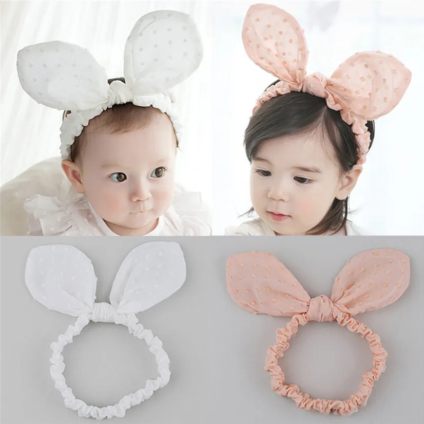 Парри Прямая поставка Обувь для девочек Hairband аксессуары для волос Детские Обувь для девочек в милый горошек печати бантом Банданы для