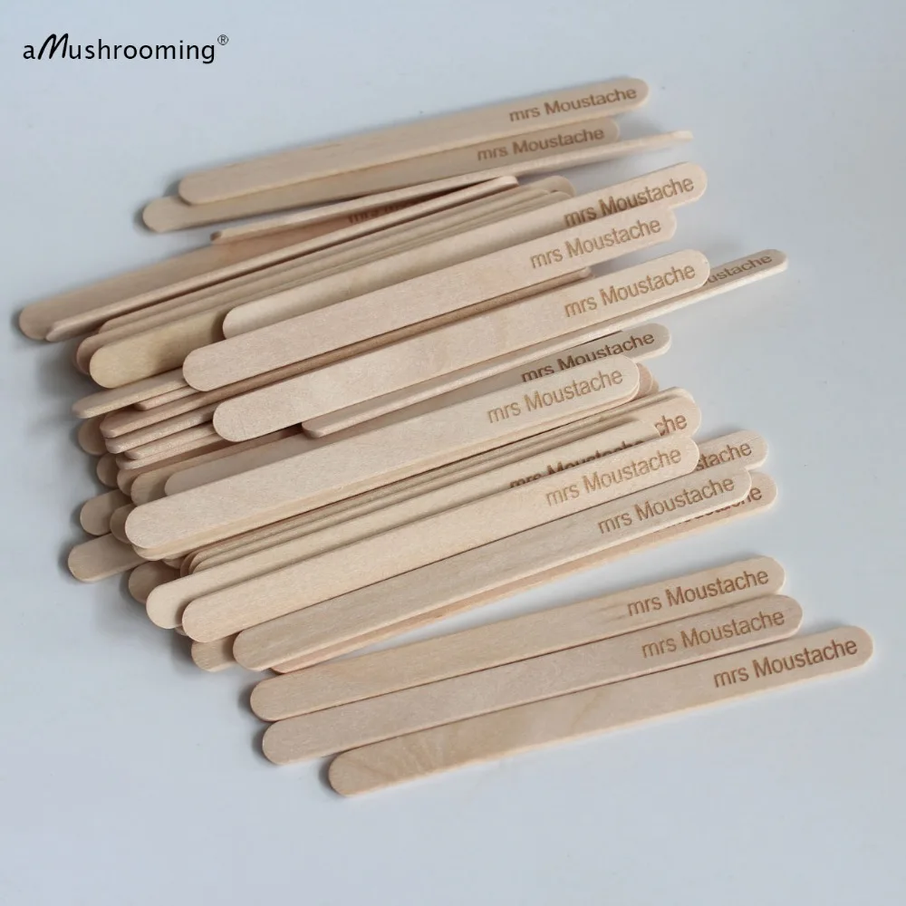 

100 Bachelorette Party ice cream sticks mrs Moustache popsicle sticks hens party hen do party Bride to be party gifts