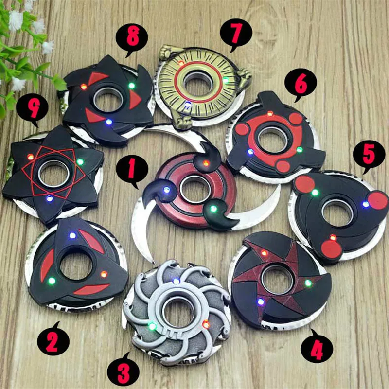 

LOL Draven Shuriken Naruto Rotatable Darts led Weapon Model Kids toy Christmas Gift Collection Fidget Spinner gift Random style