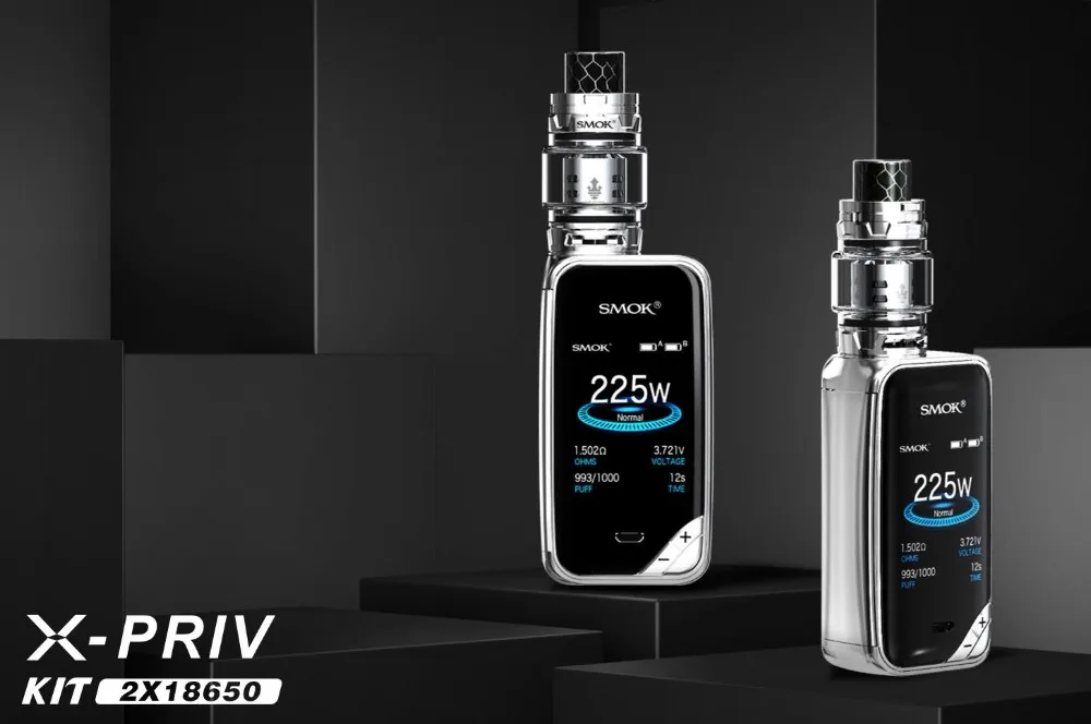 SMOK X-PRIV набор электронных сигарет 225 Вт X PRIV Box Mod с TFV12 Prince Tank 8 мл испаритель VAPE SMOK XPRIV Kit