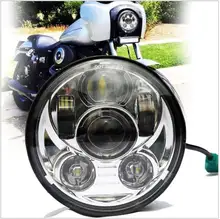 Promotion! 1 PCS Moto 5.75 Inch 12V Motorcycle LED Headlight for Harley Davidson 5.6 5-3/4″ Headlamp Motorcycle Parts