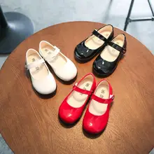 Новинка года; легкие кожаные тонкие туфли в Корейском стиле для девочек; Танцевальная обувь принцессы; обувь для танцев для больших и маленьких детей