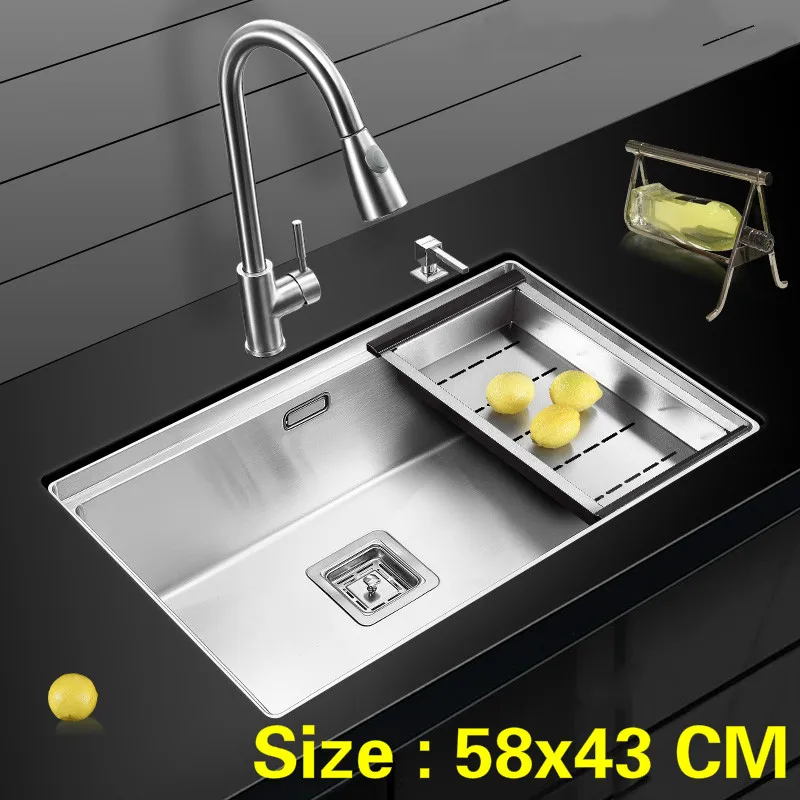 Free shipping Standard luxurious mini kitchen manual sink single trough