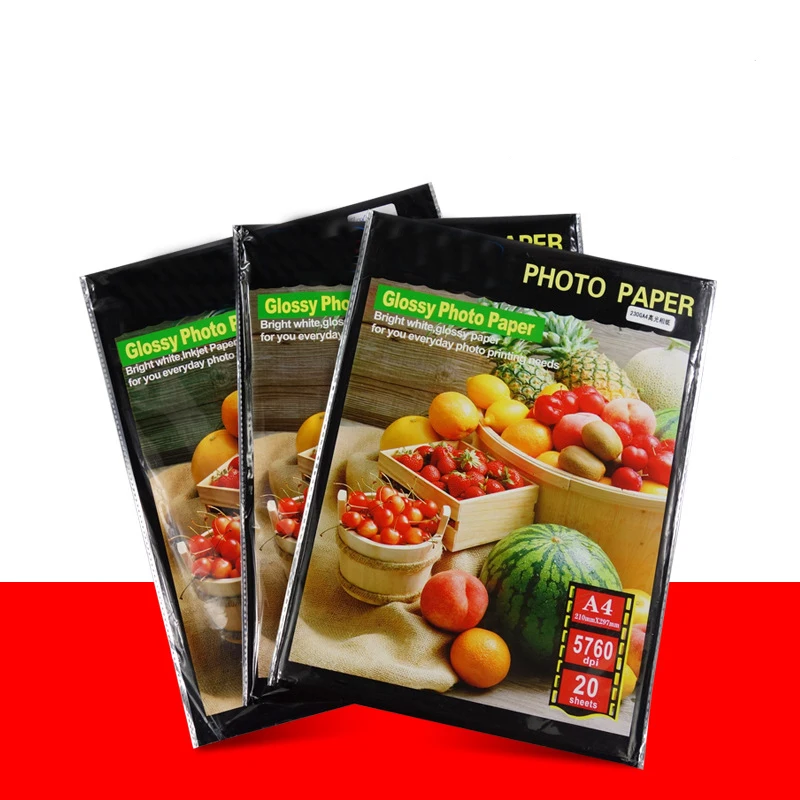 A4 Photo Paper For Color Inkjet Printers, Gloss Finish,Ultra Premium