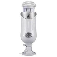 Automatic Telescopic Airbag Sucking Voice Interaction Usb Sex Machine Male Masturbator Artificial Vagina Pocket Pussy Sex Toys
