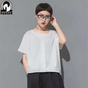 

2019 Hip hop style For Women O-Neck Summer Casual Fashion Top Tee Shirt Short Sleeve Femme T-shirt White Breathable thin Female