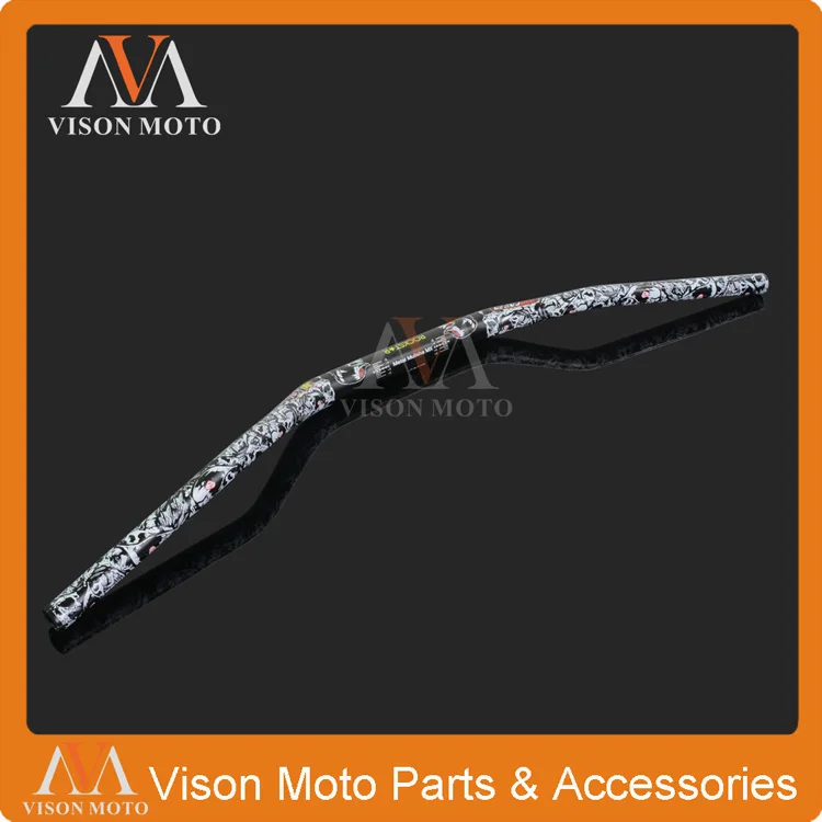 

1 1/8 FAT BARS 28MM Black Handlebars Handle bar For YZ WR WPB Pitpro Pitster Lucky MX Thumpstar Explorer motocross Dirt Bike