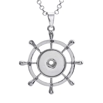 

Fashion Metal Diy Anchor 18mm Snap Button Pendants For Diy Diy Snap Interchangeable Necklace Jewelry