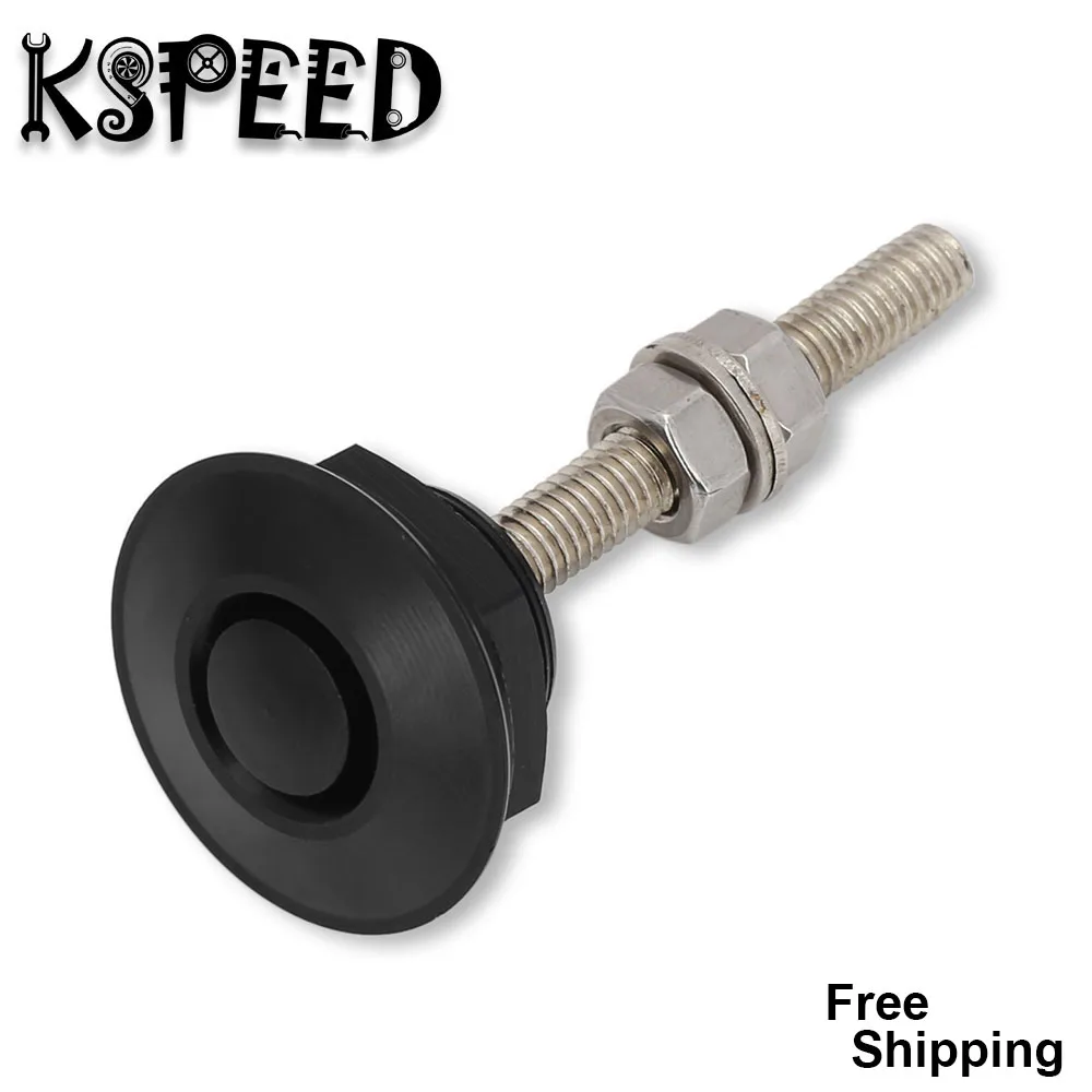 Universal Mini Quik Release Latch Fastener Hood Push Button Billet Pins Lock