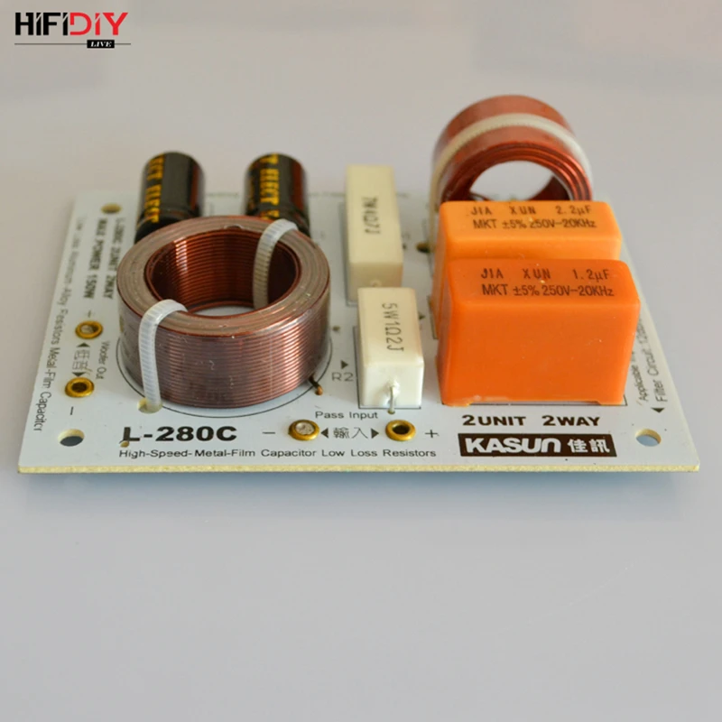HIFIDIY L-280C 2Way 2 динамик(твитер+ бас) HiFi динамик s аудио кроссовер с делителем частоты фильтры