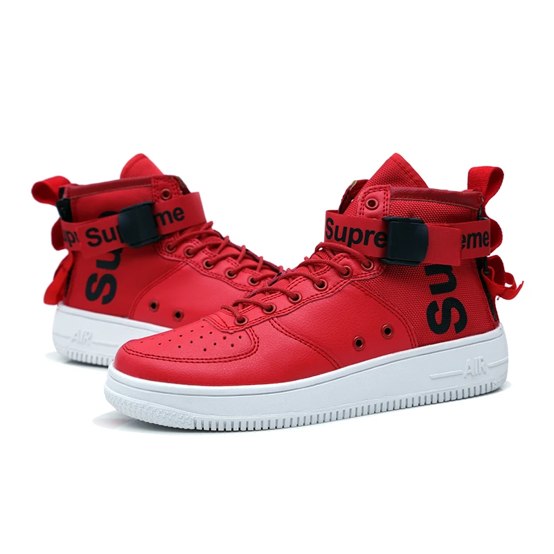 

2018 Men Skateboard Shoes Autumn Hip Hop Leather Sneakers Male Breathable Athletic Outdoor Men's & Women's Lover's Sport Shoes