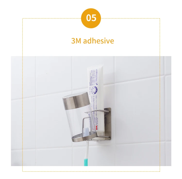 ORZ настенный держатель для зубных щеток аксессуары для ванной комнаты из нержавеющей стали органайзер для зубной пасты полка для ванной комнаты держатель для хранения стойки