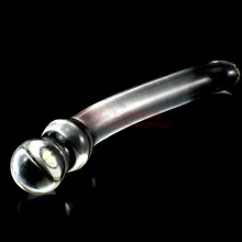 Double Head Crystal Glass Anal Dildo Butt Anal Plug Ass Beads G-spot Stimulator Pyrex Penis Anal Masturbation Sex Toy for Women