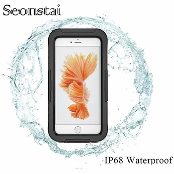 

20ft for iphone 7 Waterproof Case Diving Underwater Watertight Cover For iPhone 6 7 6S Plus Hard PC + TPU Clear Touch Screen