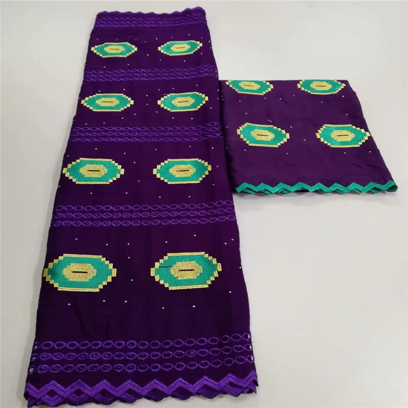 Африканская хлопчатобумажная кружевная ткань с камнями Высокое качество