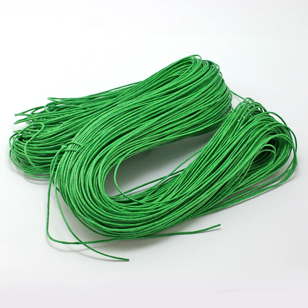 60 meters/lot 1MM diameter Thread Cotton Waxed Cord String Strap Necklace Rope Bead jewelry findings for DIY Bracelet cotton rope waxed cord