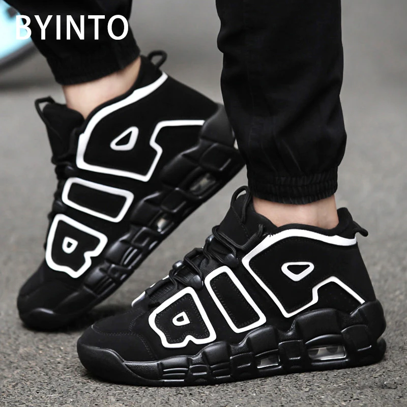 

High Top Basketball Shoes for Men Women Air Cushion Chunky Height Increasing Black Jordan Sneakers Baskets Homme Chaussure Sport