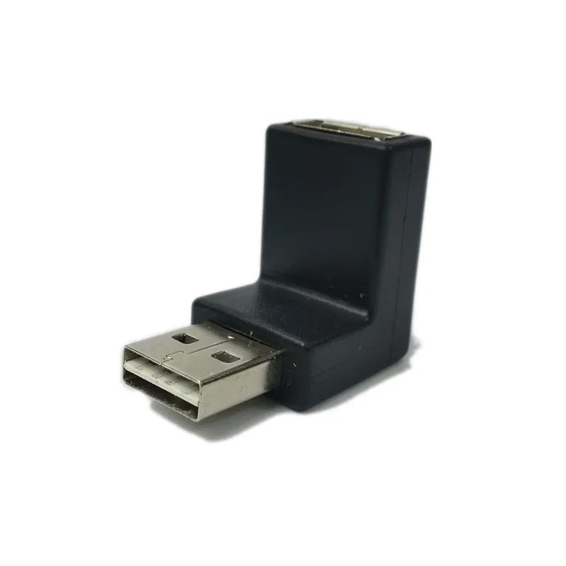 Удлинительный адаптер USB 2 0 A типа Папа мама двусторонний дизайн с углом наклона 90