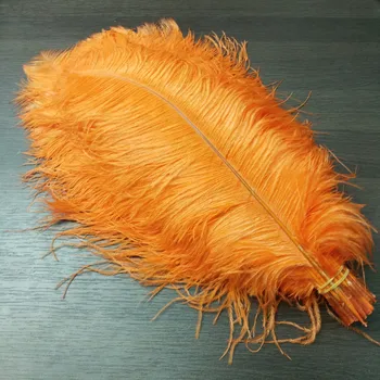 

Hot Sale 100pcs/lot 16-18inch/40-45CM Orange High Quality Wedding Decoration Party Plumage Decorative Celebration Free Shipping