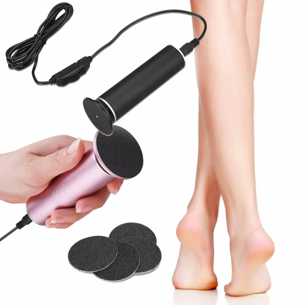 Electric Foot File Speed Adjustable Sandpaper Discs Callus Remover Pedicure Fast Remove Feet Hard Cracked Dry Dead Skin