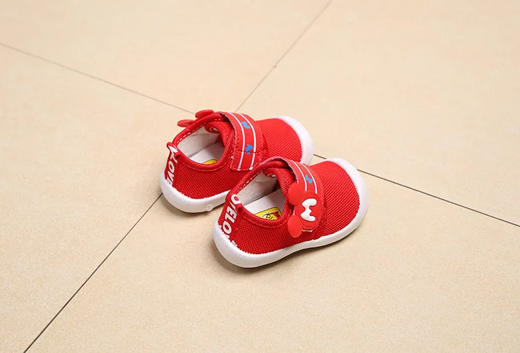 Весенне-Осенняя обувь для маленьких мальчиков и девочек; повседневные кроссовки для младенцев; мягкие удобные Стрейчевые ткани; дышащая детская обувь для первых ходунков