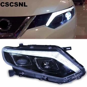 

Car Style LED headlights for Nissan X-Trail 2014 2015 2016 for XTrail head lamp LED Lens Double Beam H7 HID Xenon bi xenon lens