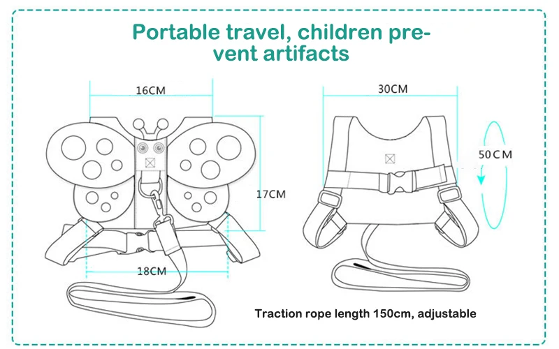 Детские Мультяшные ремни безопасности, поводки, анти-потеря, ходунки для малышей, безопасный прогулочный ремень, Детский обучающий ремень для прогулок