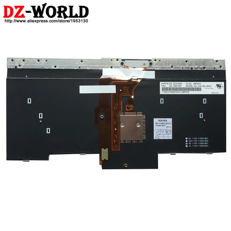 New Original for Lenovo Thinkpad X230 X230i X230T X230 Tablet Backlit Keyboard French Backlight Tec