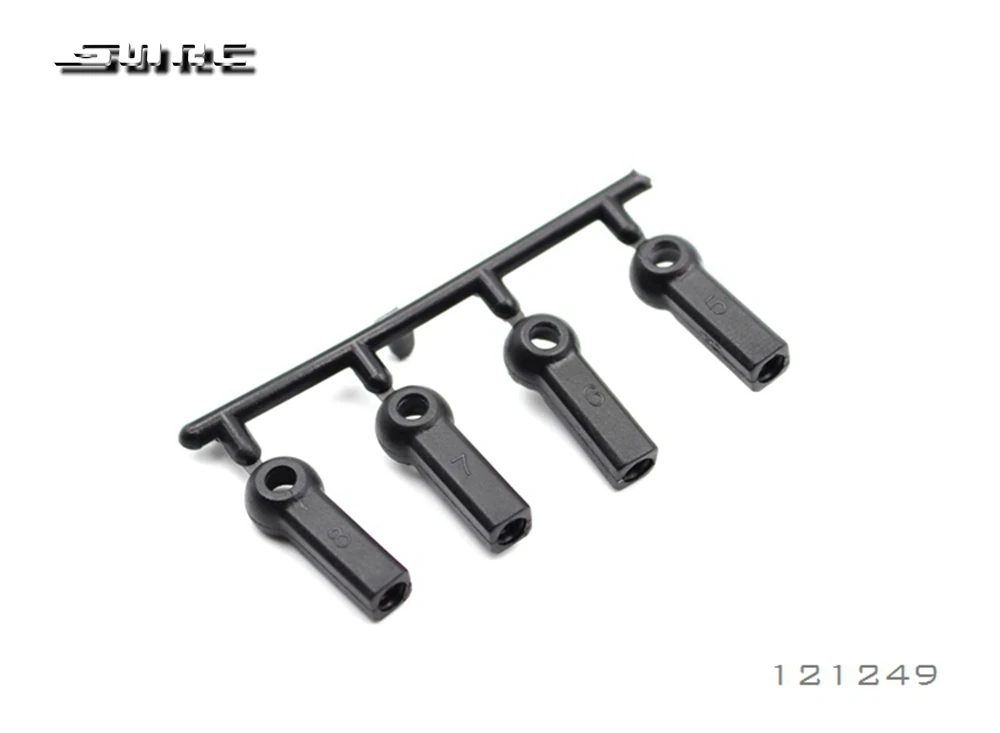 SN RC 121249 1:10 RCAccessories композитный шаровой шарнир 4 9 мм закрытый с отверстием (4)|Детали