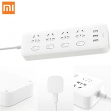 Xiaomi Mi Original Power Strip Socket Plug 4 Ports 4 Sub-control Switch 3 USB Jack Quick Charge 2.0 Outlet Extension Safety Door Xiaomi Mi Original Power Strip Socket Plug 4 Ports 4 Sub-control Switch 3 USB Jack Quick Charge 2.0 Outlet Extension Safety Door