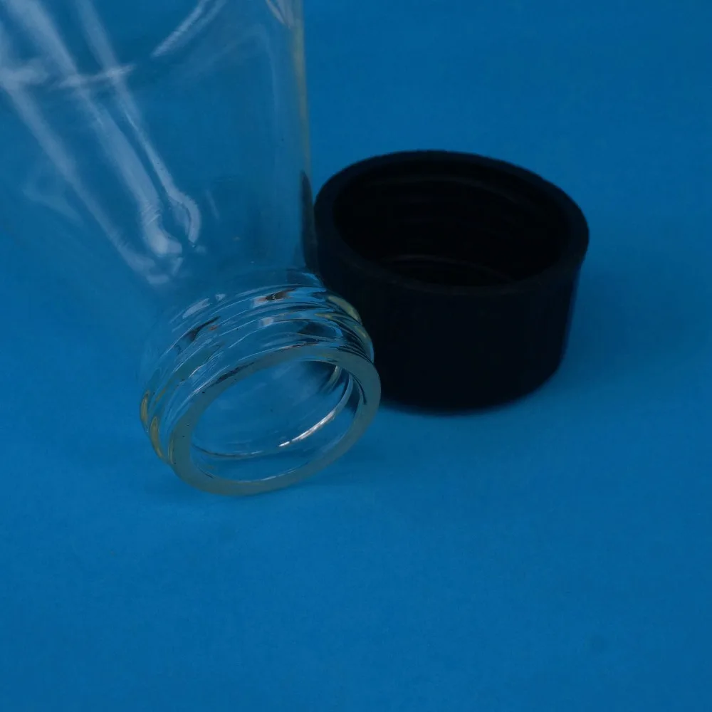 Borosilicon Glass 100ml Conical Erlenmeyer Narrow Mouth Screw Cap Flask Lab Glassware