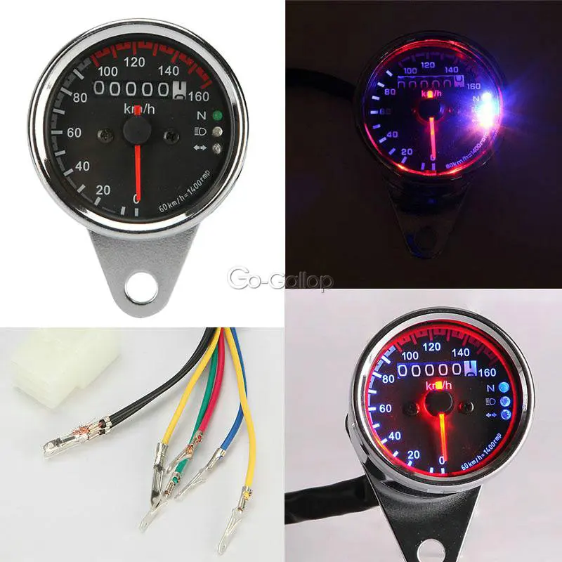 Светодиодный мотоцикл с двойной подсветкой Speedmeter для Honda CB Shadow Spirit VT 750 1100/для Yamaha
