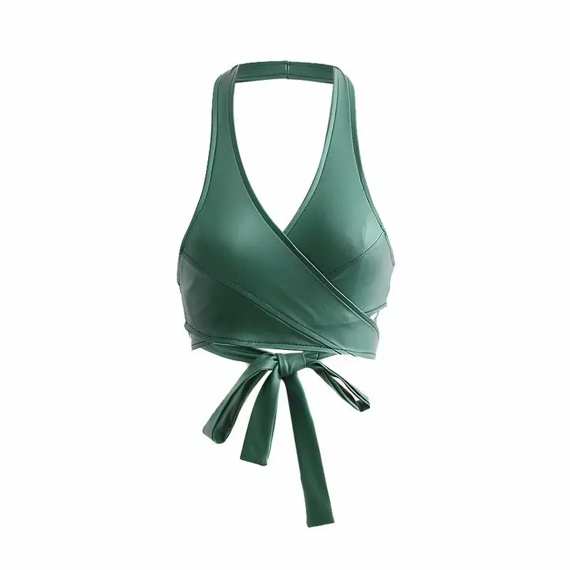 

XD20-1740 European and American fashion strap elastic leather wrapped chest 0215