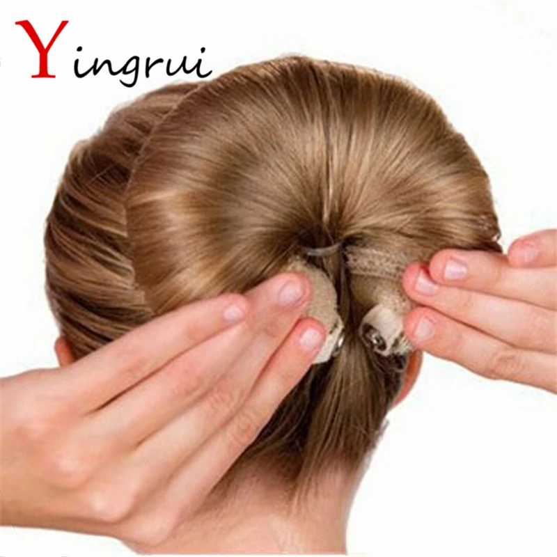 

Korean Fashion Women Magic Foam Sponge Quick Bun Updo Hair Device Meatball-like Hairstyle Tools 19/24CM Hair Accessories