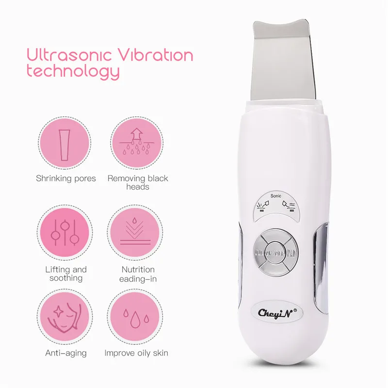 

Ultrasonic Skin Scrubber Facial Dead Skin Peeling Machine Comedone Extractor Facial Pore Deep Cleaning Skin Problem Solution 31
