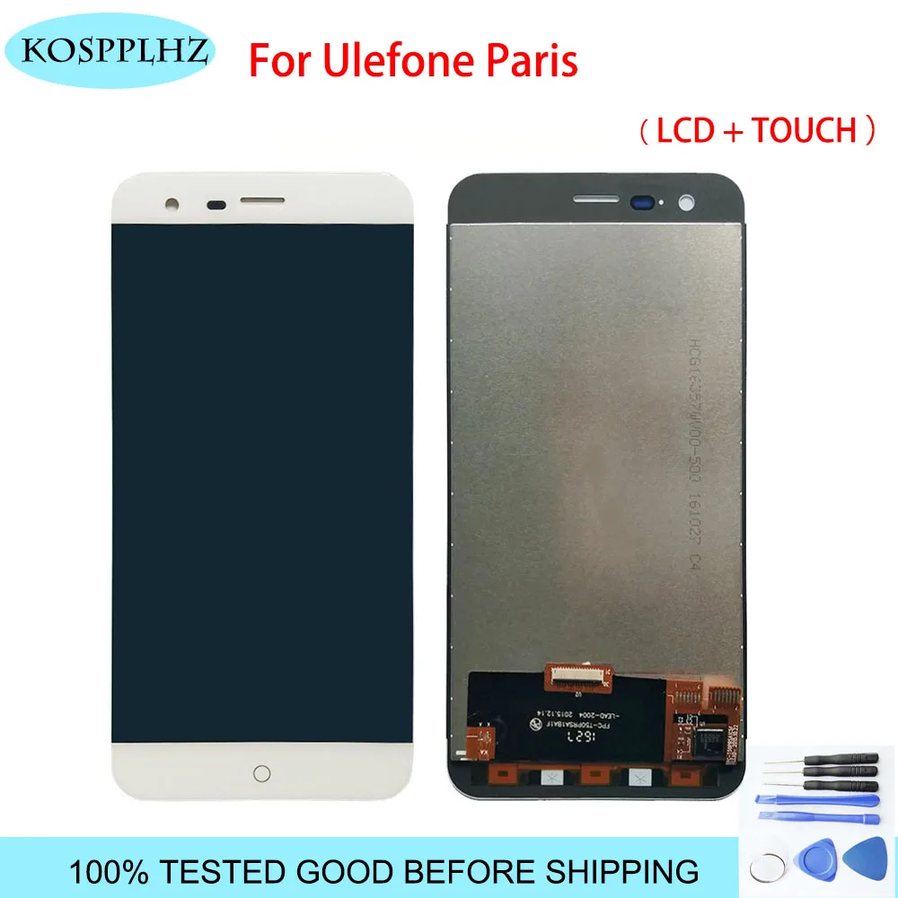 Белый 1280*720 5 0 дюймов для Ulefone Париж ЖК дисплей и сенсорный экран в сборе Замена +
