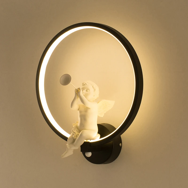

18W LED wall lamps bedroom angle with horn Simple style Reading lamp Hallway stand lighting AC90-260V