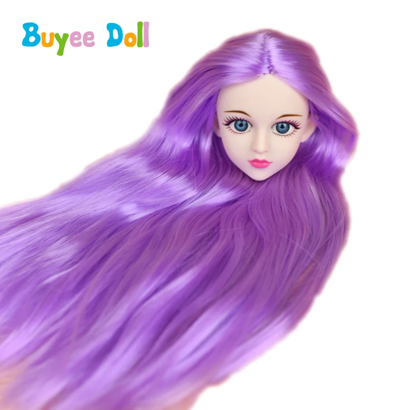 1 шт. 3D настоящие глаза Evade клеевая голова куклы 1/4 BJD с волосами аксессуары для без