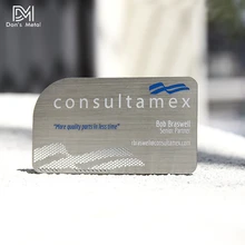 Матовая металлическая визитная карточка из нержавеющей стали, индивидуальная пустая металлическая карточка, индивидуальная металлическая членская карта, дизайн и производство