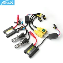 Ronan xenon hid kit de conversão h4-3 lamps12v bixenon h4hi/baixo silm reatores 35w 6000k branco frio