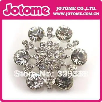 

High quality rhinestone crystal brooches for wedding invitation