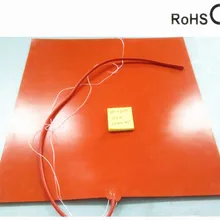600*600*1.5 мм тепла горячей площадку для 3D-принтеры 110vac 1000 Вт Гибкая силиконовая резина подогреватель 100 К термистор 1000 мм провод