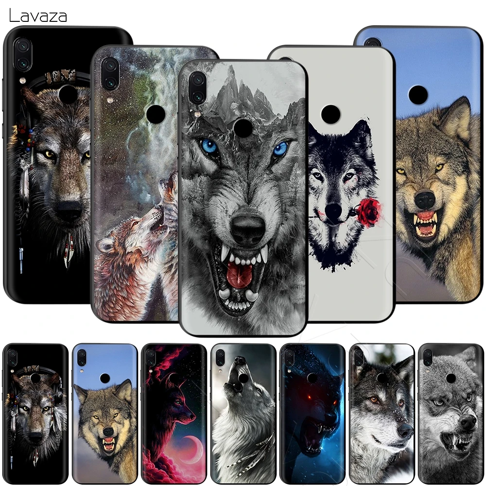 Чехол Lavaza Angry Animal Wolf Face для Xiaomi Redmi Note 4A 4X 5 5A 6 6A 7 S2 Pro Go Prime Plus |