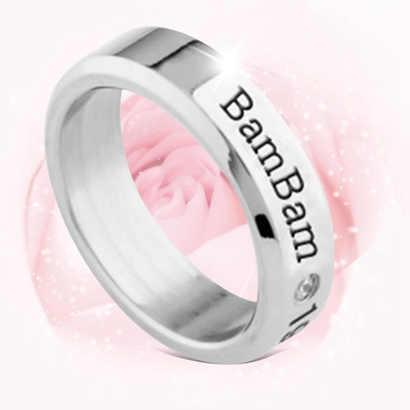 

GOT7 Fly Hard Carry JB MARK JR Album Ring Letter Print Jewelry Rings Accessories For Men And Women Female Male Boy Girl Ring
