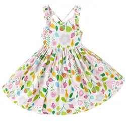 Обувь для девочек Лето спинки Платья для женщин сад Стиль детское платье Детская повседневная одежда